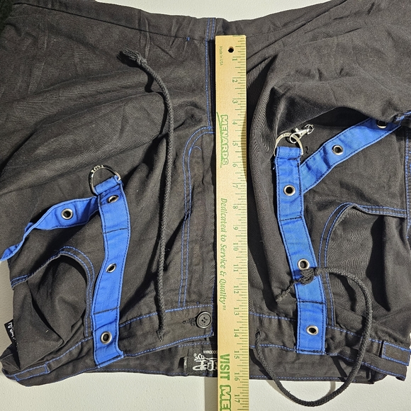 VTG TRIPP NYC Pants Mens XL (38x31) Daang Goodman Goth Rave Emo Convertible Zip - Picture 11 of 14